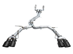 Audi S6 Performance Exhaust - AWE Tuning - Track Edition - Diamond Black - `19-`23